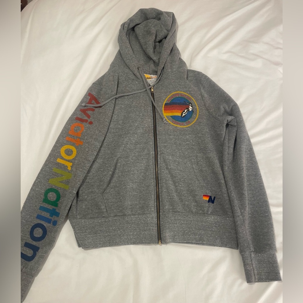 AVIATOR NATION MALIBU ZIP HOODIE